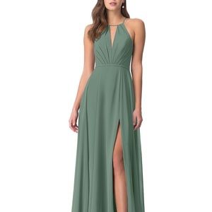 Azazie Eucalyptus EVALLEEN Bridesmaid Dress